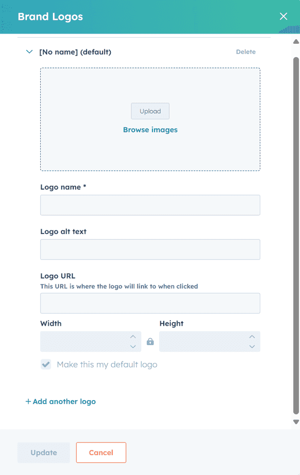 Upload or Browse Logo