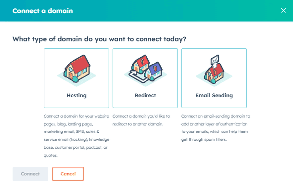 Connect a domain